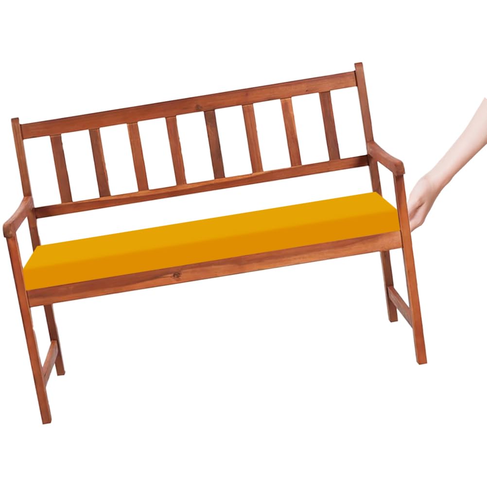 Wodoodporna 2-osobowa poduszka na ławkę zewnętrzną, huśtawka ogrodowa i poduszka na ławkę stołową, 150 x 50 x 5 cm, idealna do dekoracji patio i komfortu