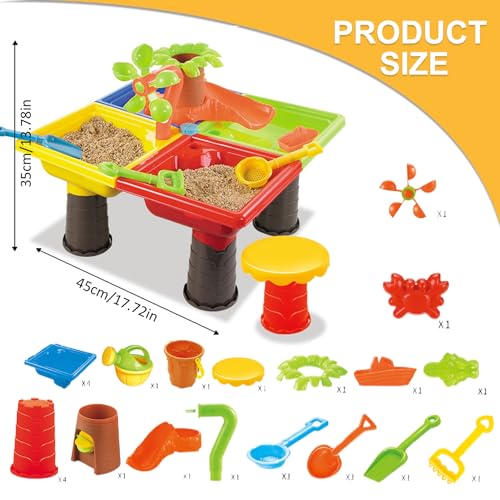 Table à eau jouet sensoriel ABS de sable développement enfant intérieur extérieur - 4