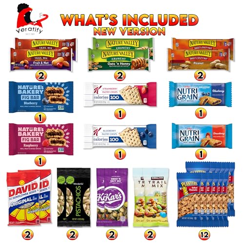 Snack Box Variety Pack Care Package (84 Count) Snacks Gift Variety Pack Assorted Packaged Granola Bars, Nuts, Trail Mix, and Fruit Snacks - Great for Home, Work, Grab and Go, Office, College Student - Image 3