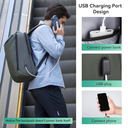 Image of MARK RYDEN Business Backpack for Men, Waterproof High Tech Backpack with Sport Car Shape Design and USB Charging Port, Travel Laptop Backpack Fits 17.3 Inch Notebook | Waterproof Tech Backpack with USB Charging Port, Professional Work Backpack for Travel, Office, College, Commuting, Hiking