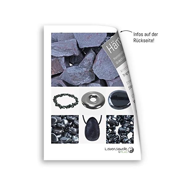 Hämatit Mini Trommelsteine | 100 Gramm Edelstein Chips | 6-10 mm Durchmesser | Premium Qualität Lebensquelle Plus – Bild 4