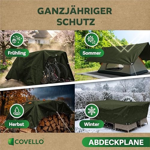 Bâche polyéthylène 4m x 3m 180g/m² avec œillets Professional Line - 8