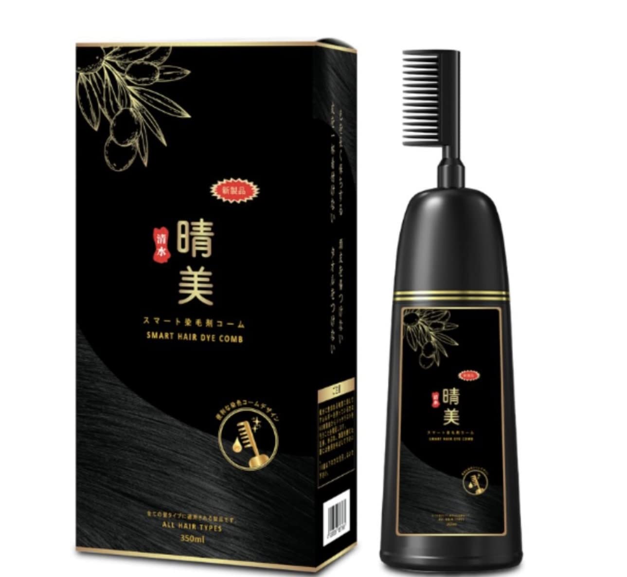 100 REAL KOMI Japan ORGANIC Smart Hair Dye Comb New