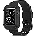 Apple Watch Band 38mm with Case,Camyse Shockproof Rugged Protective Cover with Strap Bands Stainless Steel Clasp for iWatch Apple Watch Series 3, 2, 1, Sport & Edition for Men Women grils boys - Black
