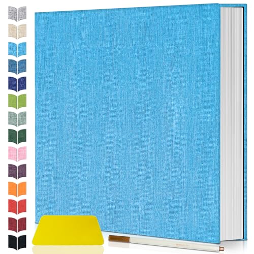 Image of Artfeel Photo Album Self Adhesive Scrapbook,120 Pages Large Photo Book for 4x6,5x7,8x10 Pictures,DIY Album for Baby Wedding Family Travel Birthday,with Metallic Pen and Scraper