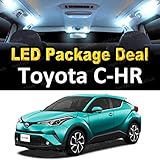 HighTechAutoAccessory - LED Interior Package Deal for 2018 Toyota C-HR CHR XLE Premium (8 Pieces), WHITE