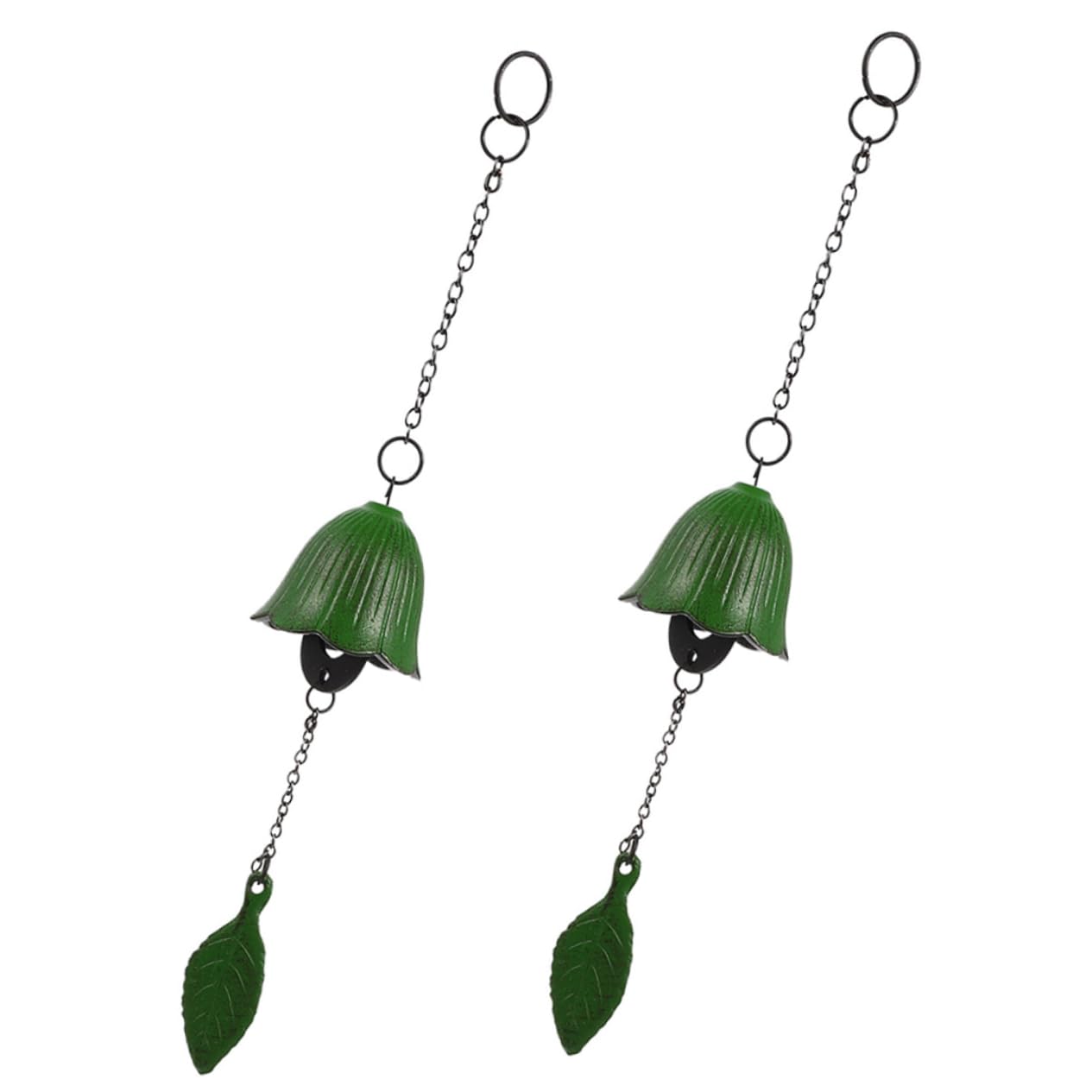 HEMOTON DIY Wind Chime Pendant Yard Metal Bell for Garden Balcony Festive Bell Charm for Home Decor Random