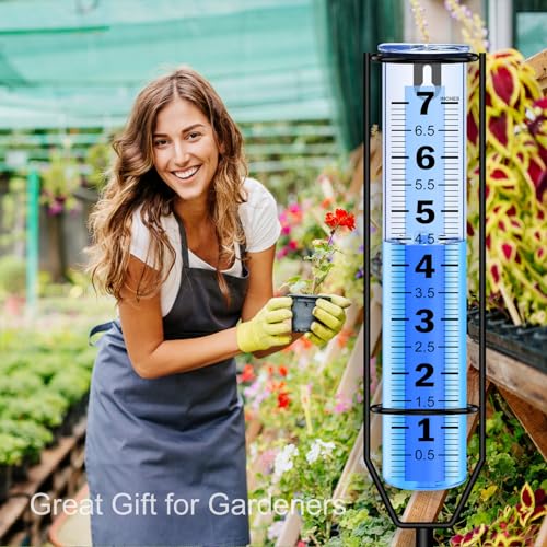 Ryoeikt RAINGAUGE0507 Rain Gauge Upgraded, 7 Inch Freeze Proof Thickened Rain Gauge Outdoor Best Rated thumb #7