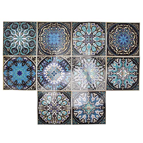 La Mejor review de Azulejo para sala disponible en línea. 34 MINGZHE Pegatinas para Azulejos Despegar Y Pegar, 10 Pegatinas para Azulejos de Pared, Estilo árabe, Autoadhesivas, para Decoración de Fondo de Sala de Estar