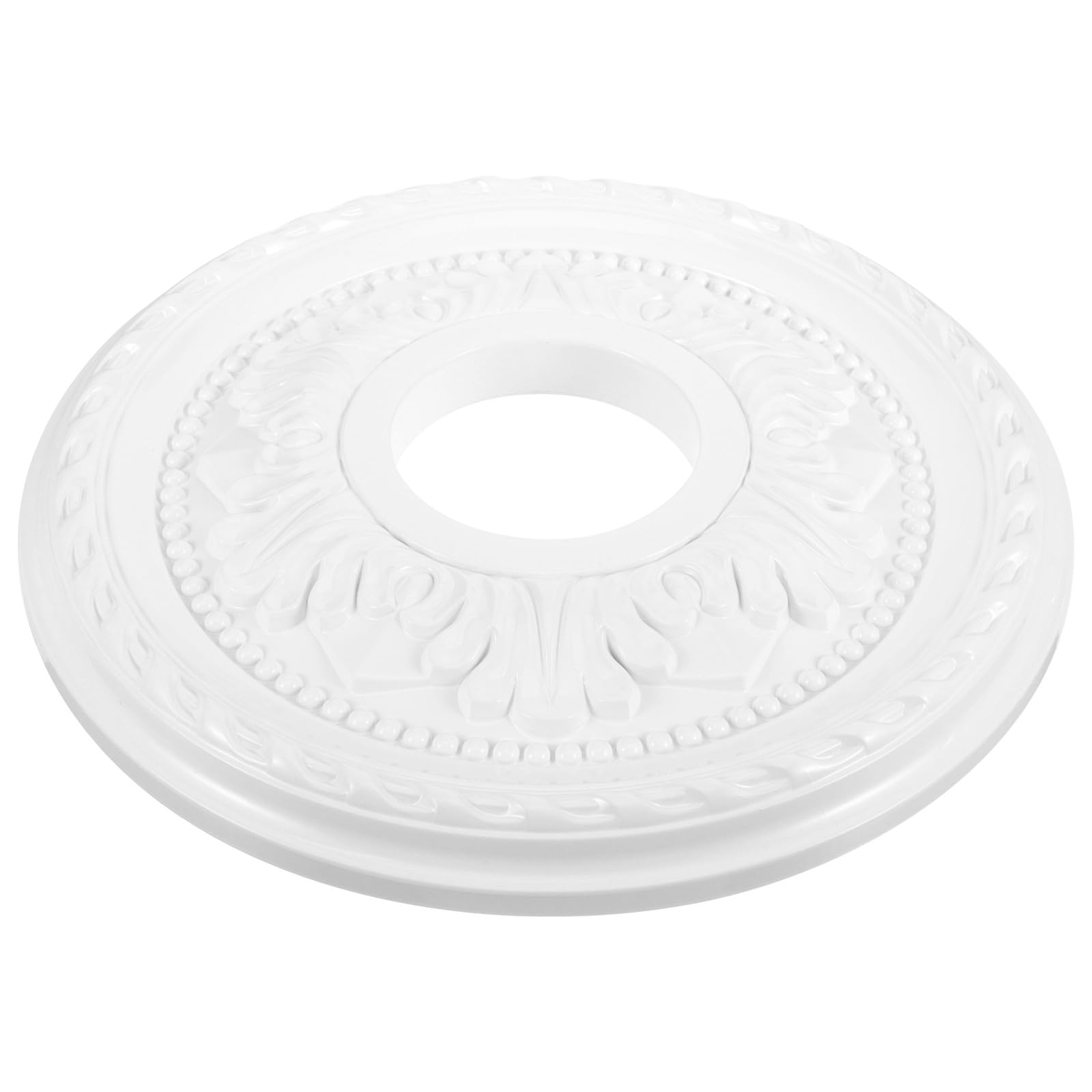 Muiltvoe Plastic Ceiling Rose Ceiling Medallion with Multi-Purpose Strong Durability Made of PVC and Pu Material for Commercial and Office Use an Elegant Coving
