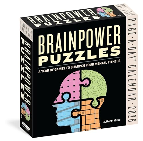 Brainpower Puzzles Page-A-Day® Calendar 2026: A Year of Games to Sharpen Your Mental Fitness