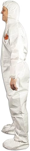 Miniatura 9 de Quest Barrierwear Disposable Coveralls for Light Splash and Dry Environments - PPE White Hazmat Suit