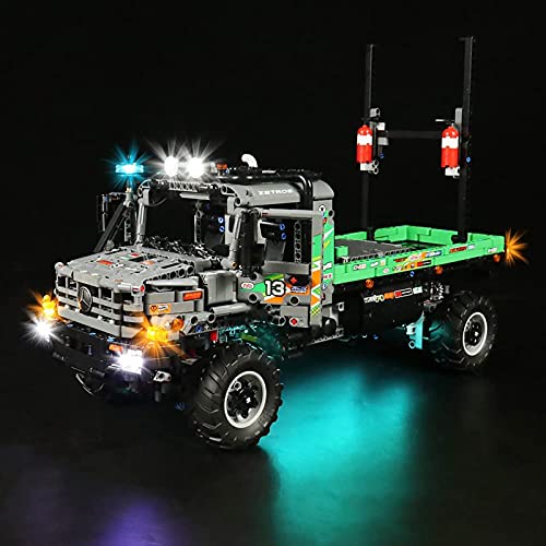 FYHCY Upgrade Fernbedienung Led Licht Set für Lego 42129 Technic 4x4 Mercedes-Benz Zetros Offroad-Truck, LED Beleuchtung… – Bild 5