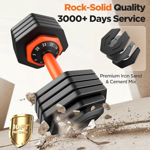 Image of 2026 FDB2 Updated Adjustable Dumbbell Set of 2, 5-in-1 /10-in-1 Weights Dumbbell Set with Storage Box, 25lbs /55lbs Adjustable Weights with Anti-slip Silicone Grip, Weight Set For Home Gym Suit both Men and Women