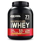 Optimum Nutrition ON Gold Standard Whey Protein Pulver, Eiweißpulver zum Muskelaufbau, natürlich enthaltene BCAA und Glutamin, Chocolate Peanut Butter, 71 Portionen, 2.27kg, Verpackung kann Variieren