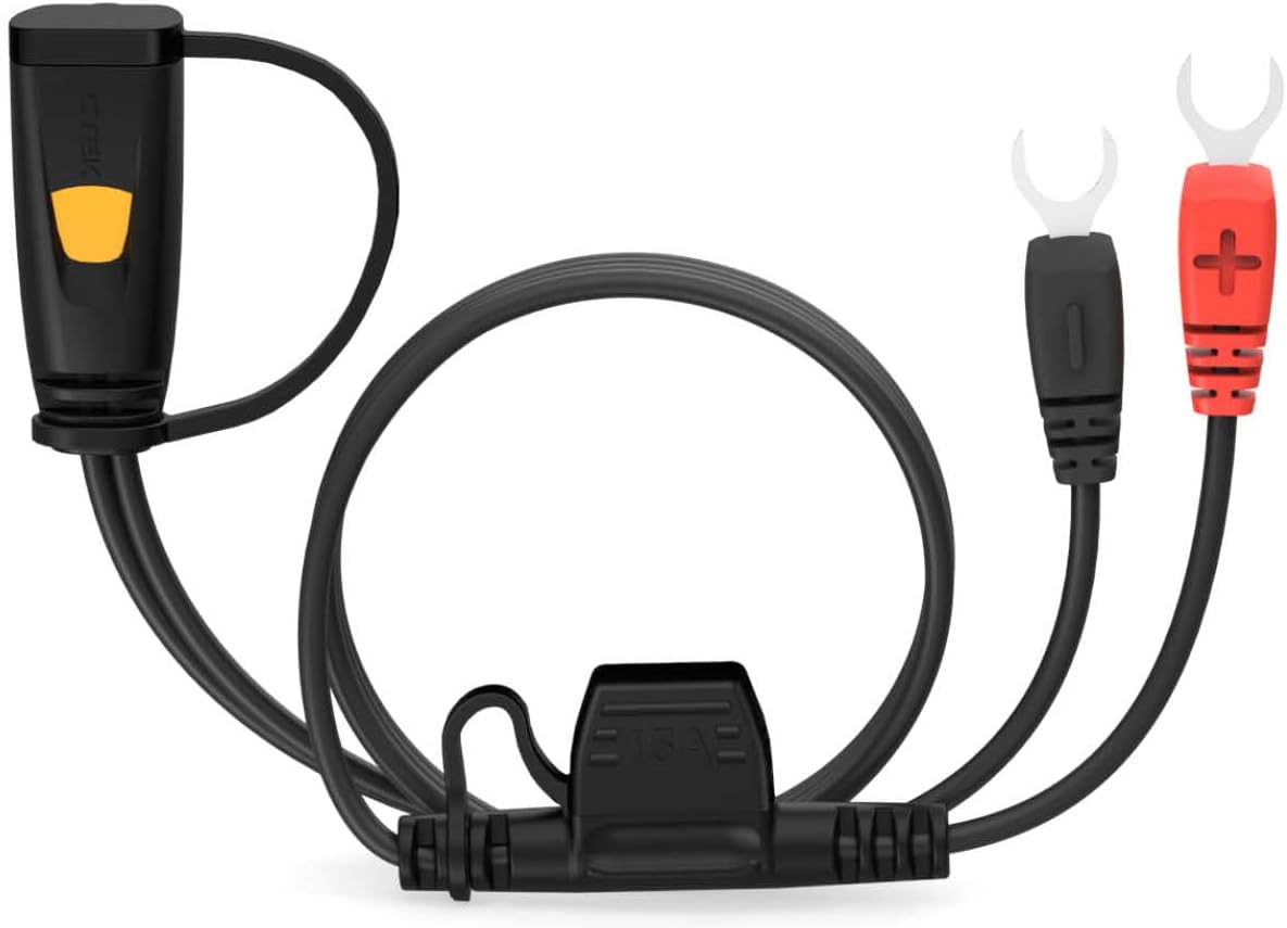 CTEK CS Connect U Terminal, Permanent Connection for Hard-To-Reach Batteries, Durable, Secure, Quick and Easy Connection for Your CTEK Battery Charger, for Cars, Motorcycles & Other Vehicles