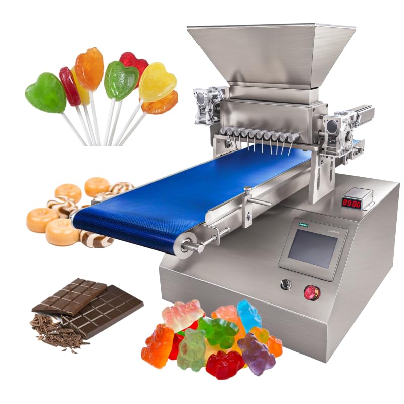 Máquina de dulces de mano para mentas suaves, masticables de coco, bolas duras y anillos de gelatina, diseñada para un fácil uso en casa o producción de lotes pequeños