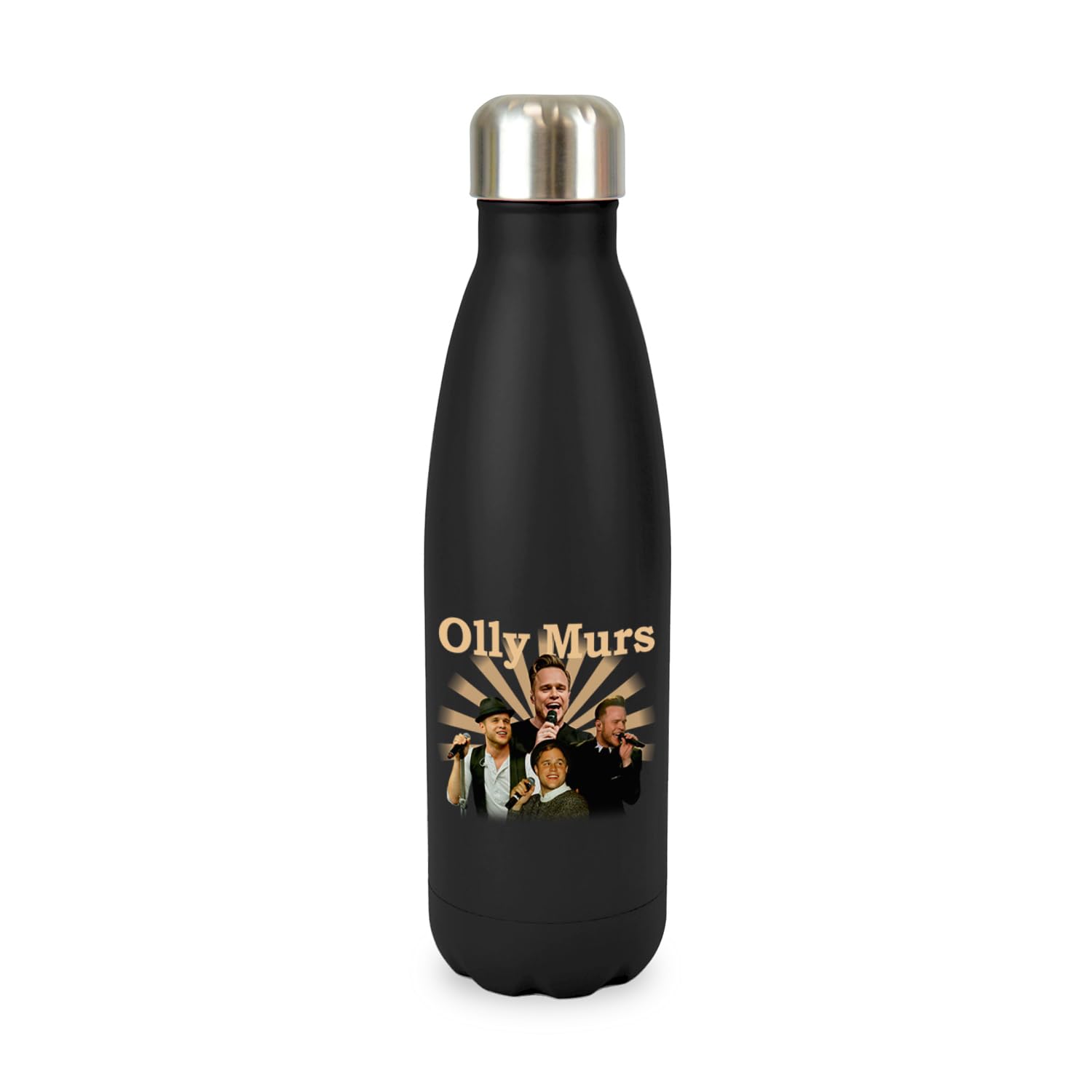 New Spirit Original Olly Murs screw top lid stainless steel water bottle drinks cup water bottle refill cute fun explore travel