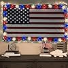 Konictom Red White and Blue Pentagram Lights - 8.5 Ft American Flag Lights for Indoor and Outdoor Decorations, Perfect for 4th of July Celebrations #5