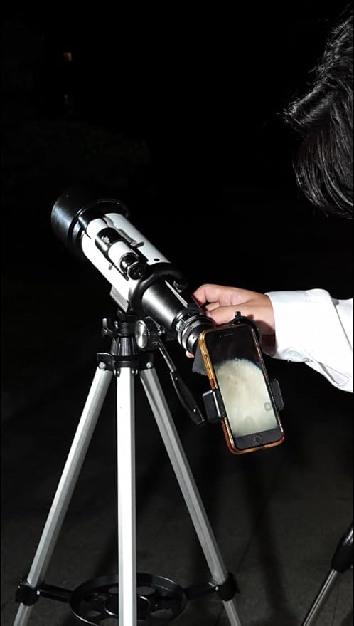 Telescopio Astronómico 150X con Apertura 70 mm y Trípode miniatura 7