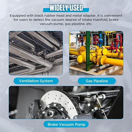 Fxtul Manometer, Digital Differential Manometer, Digital Air Pressure Meter, Dual Port Manometer Gas Pressure Tester, 11 Selectable Units Differential Pressure Gauge, Hvac Gas Pressure Tester #TOP4