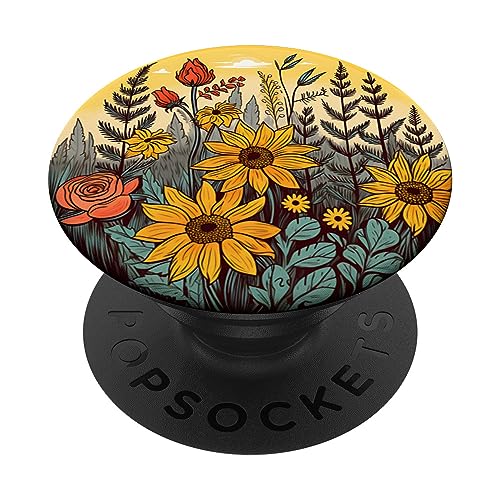 Sunflowers Floral PopSockets Adhesive PopGrip