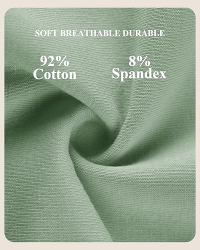 Image of Women's Cotton High Waisted Underwear Stretch Panties Full Coverage Postpartum Soft Briefs Breathable 5 Pack