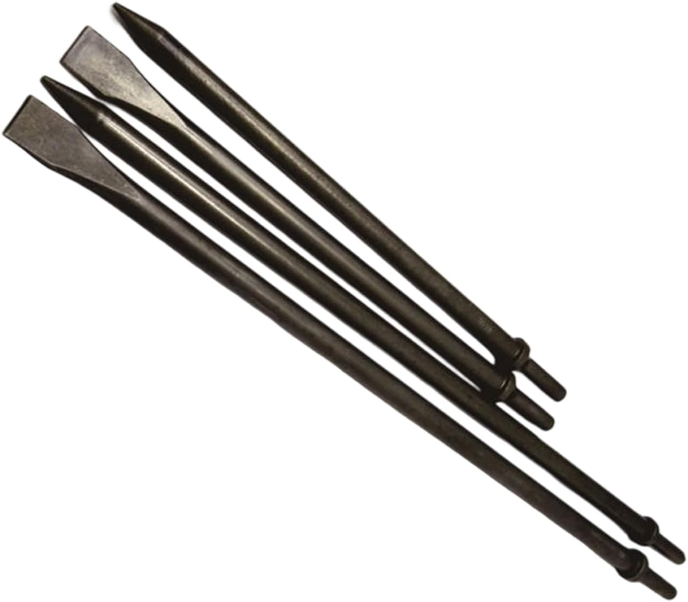 Scraper 350mm 450mm Air Pneumatic Hammer Chisels Round Collar Flat and Point Concrete Pneumatic Air Hammer Chisels Bit