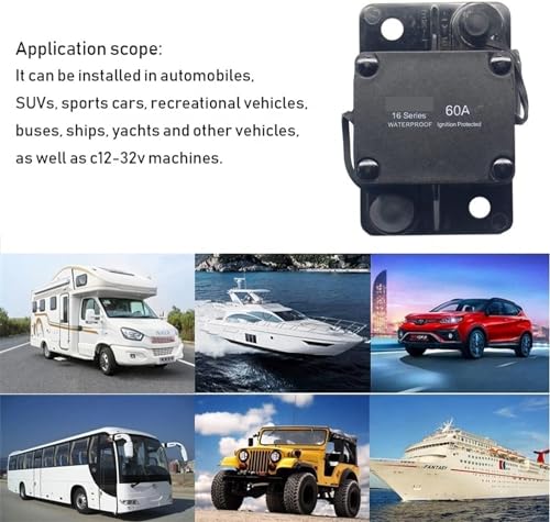 Disyuntor de 180A CC 32V con restablecimiento automático para la protección contra sobrecargas 6