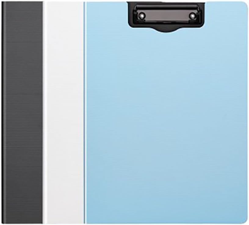 Pack of 3, Standard Size Plastic Clipboard Folder, 9” x 12.5” A4 Clip Hardboard