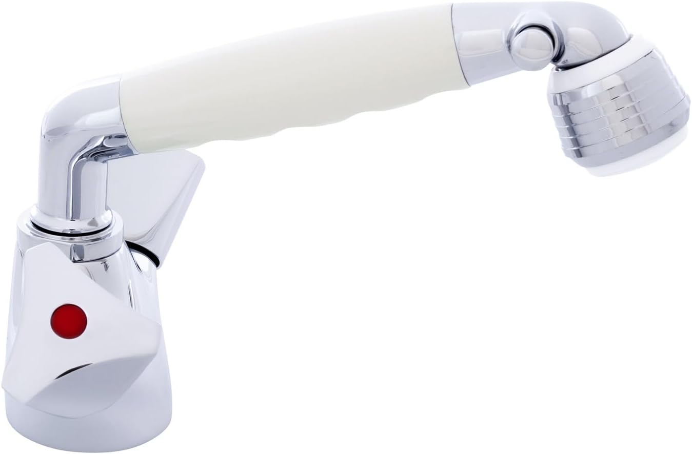 Ambassador Marine Trinidad- Head/Shower Combo Faucet (Classic White Sprayer)