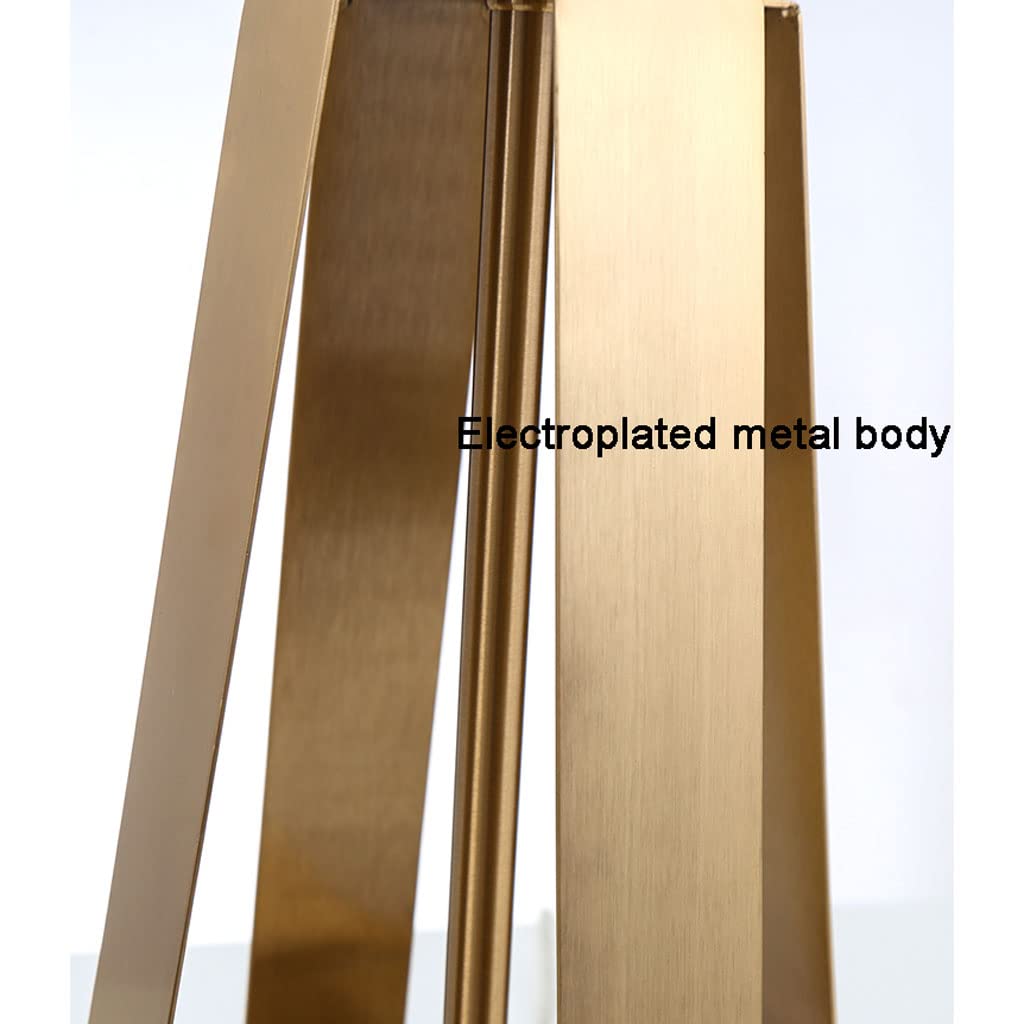 SYALEO Lámpara de Mesa Moderna, lámpara de mesita de Noche con Pantalla de Tambor Blanco y Metal Dorado, lámpara de Noche de Lujo Europea para Dormitorio, hogar, Oficina, Lectura