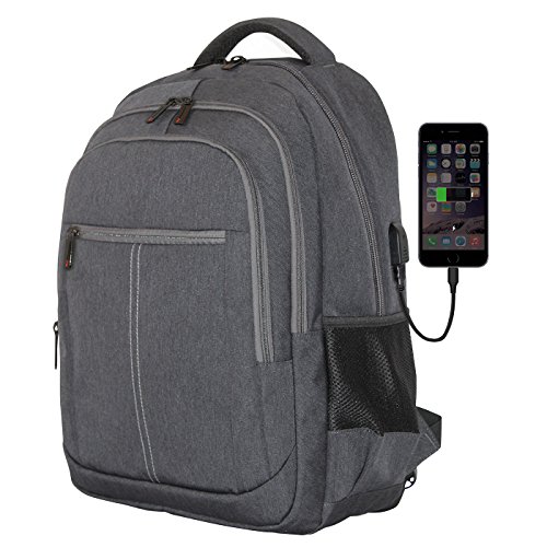'Rucksack für Notebook 15.6 USB Kabel grau phbostong Phoenix Cover