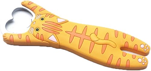 Miniatura 8 de Abridor de botellas con forma de gato animal, abridor de botellas de cerveza, suministros de cocina creativos, abridor de botellas magnético de