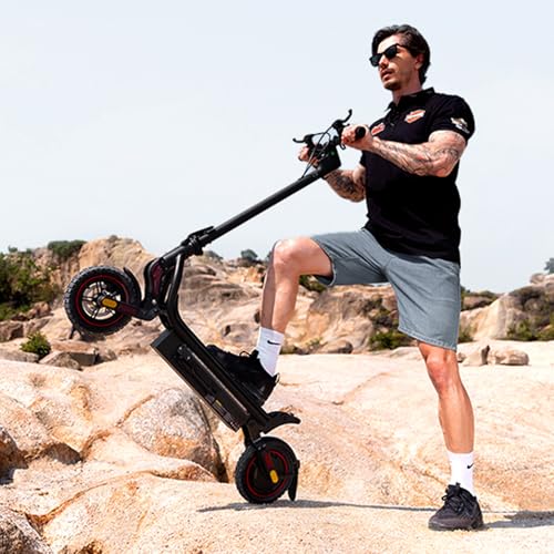 Electric Scooter, 45KM Range Off-Road Tires Electric Scooter for Adults with Turn Signal - Image 8