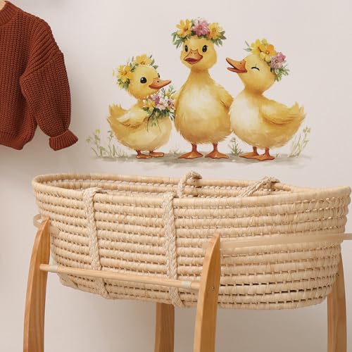 Achang Vinilo Decorativo Patitos con Flores miniatura 5