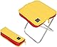 TWISUTO公式 リュックに入る折りたたみチェア 折りたたみ 椅子 ポータブル 軽量 耐荷重90kg 超軽量390g アウトドアチェア スツール コンパクト キャンプ 椅子 持ち運び 折り畳み 収納袋付 nicopura イエロー