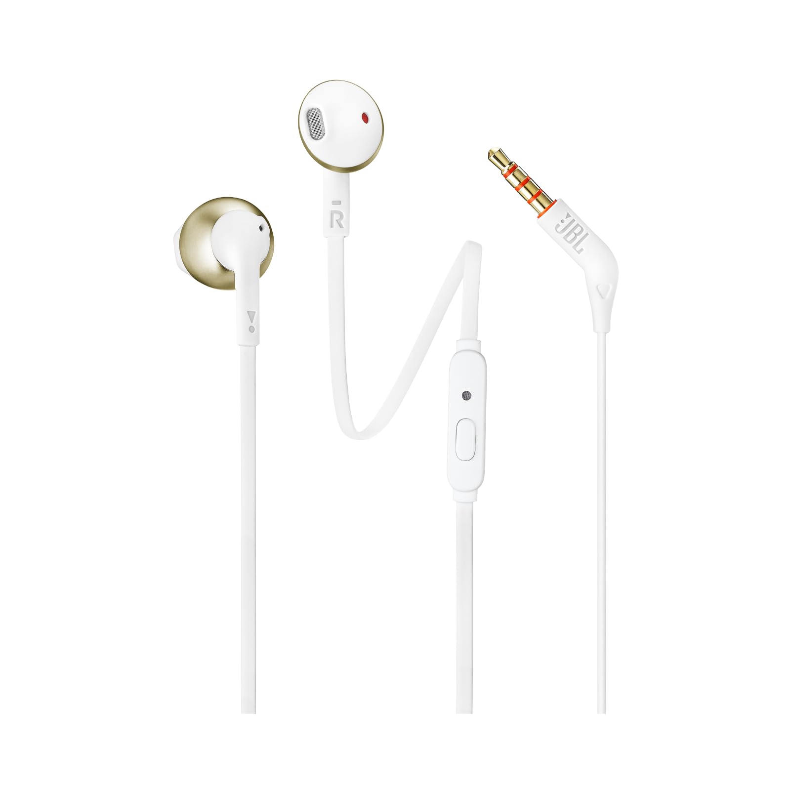 JBLJBLT205CGD Earphones with Microphone, Champagne