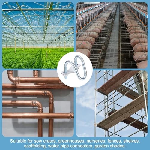 Clips de tuyau verticaux en U pour stabiliser vos structures de serre et de clôture instables