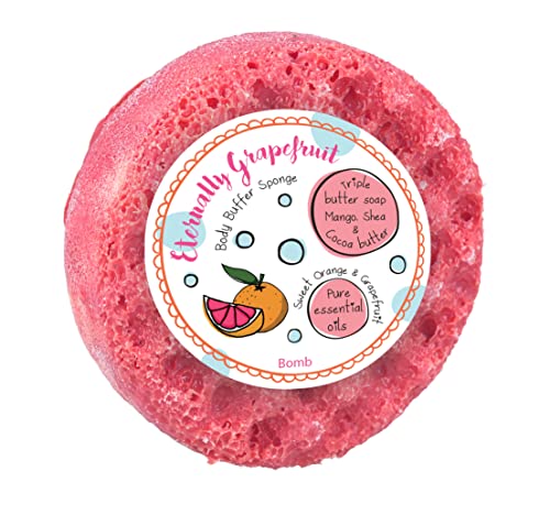 Bomb Cosmetics SPUGNA ESFOLIANTE SAPONE DA DOCcia BODY BUFFER GRAPEFRUIT