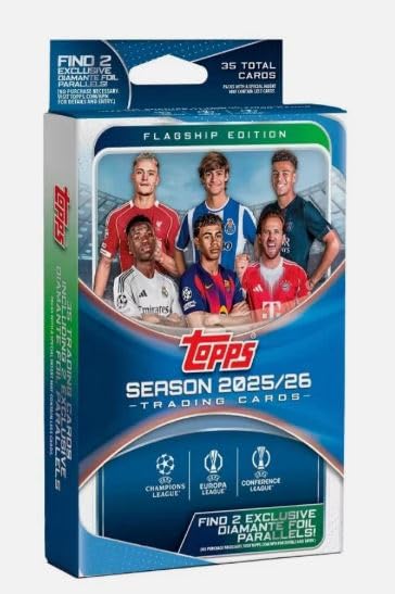 Topps UEFA Club Competitions 2025/26 - Caja para colgar