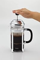 Vista 2 de BonJour Coffee Stainless Steel French Press with Glass Carafe, 33.8-Ounce, Monet, Black Handle