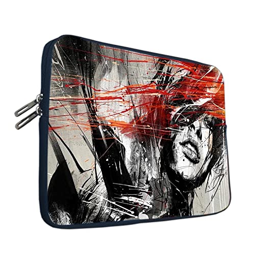 Image of TheSkinMantra Chain Laptop Sleeve Bag Compatible with Laptop /Macbooks /Chrombook /Notebook /Zbook (14.1 Inch [Chain], Spread Girl)