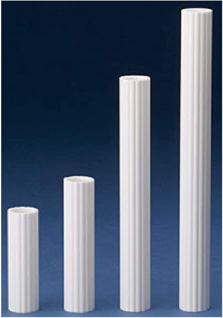 Oasis Supply Cake Stacking System, Hidden Pillars, Stacked Cake Tubes, 4" high, White, Plastic