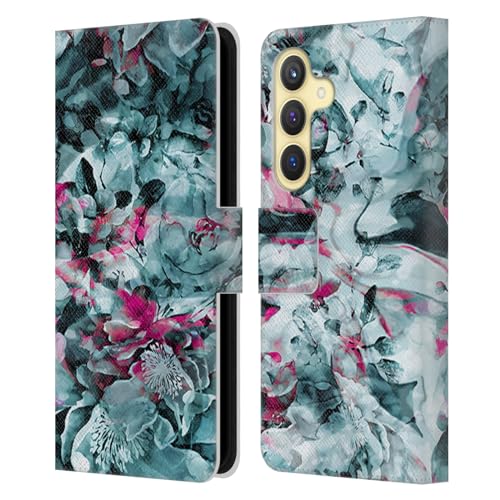 Funda tipo libro Samsung Galaxy S24 5G protectora con estampado de flores