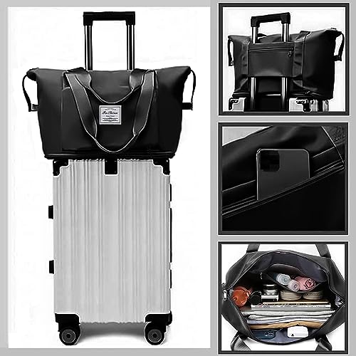 Large Capacity Travel Bag, Foldable Travel Bag, Expandable Travel Duffel Bag, Collapsible Waterproof Large Capacity Travel Handbag, Overnight Bag for Women and Man4