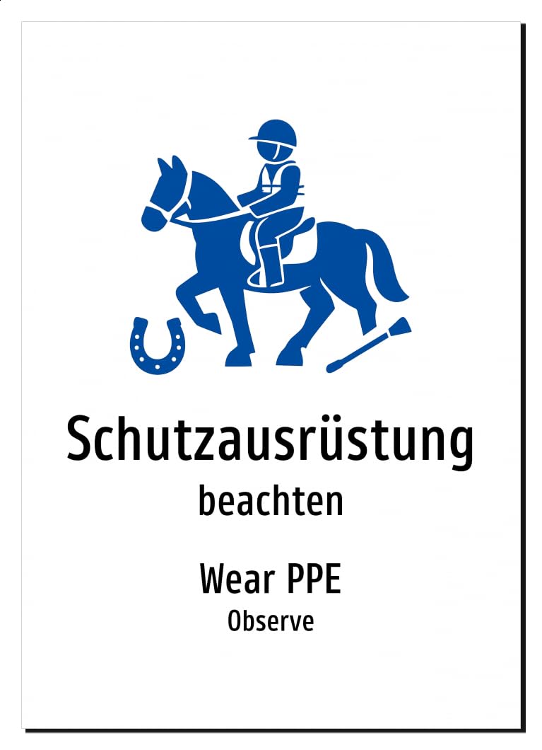 52350-DEEN-S-13 | Schutzausrüstung/Wear PPE Schild zweisprachig