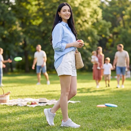 Image of Ablanczoom Womens Walking Shoes Breathable Lightweight Tennis Sneakers