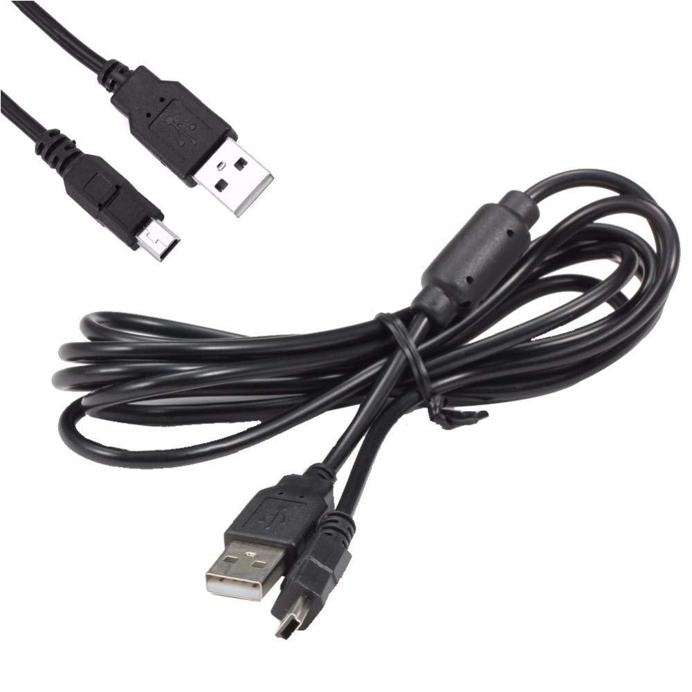 ANRANK UC1803AK 6FT/1.8M USB Charge Cable for Playstation3 PS3 Controller Black