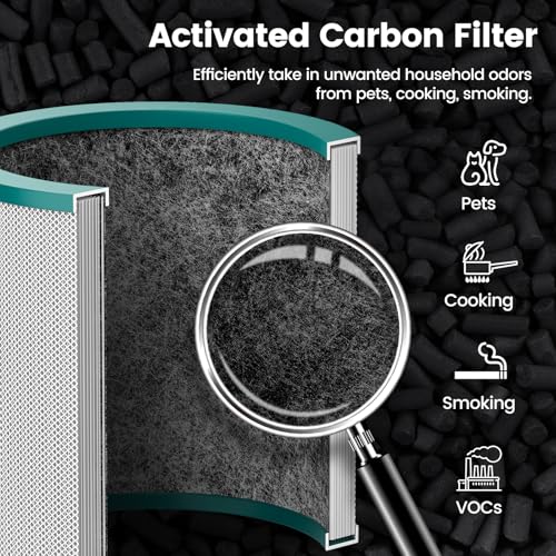 Colorfullife Replacement Air Purifier Filter for Dyson Tower Purifier Pure Cool Link TP01, TP02, TP03, BP01, Compare to Part 968126-03,2 Pack